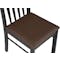Callum Dining Table 1.1m with 4 Callum Chairs - Chestnut - 17
