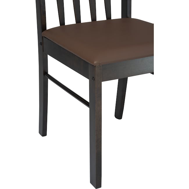 Callum Dining Table 1.1m with 4 Callum Chairs - Chestnut - 20