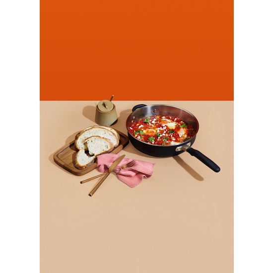 meyer accent series stainless steel 28cm saute pan with lid meyer hipvan