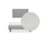 ESSENTIALS Single Headboard Divan Bed - Dew (Eco Clean Fabric)