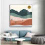 Desert Canvas Print with Black Frame 40cm x 40cm - Talking To The Moon - 5