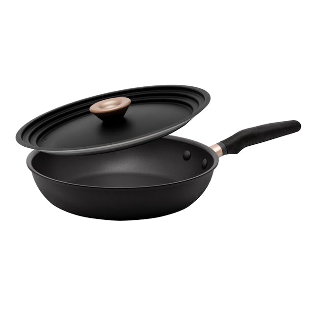 Meyer Accent Series Ultra-Durable Nonstick 28cm Frypan with Lid - 0