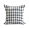 Terry Textured Grid Pattern Cushion Cover - White