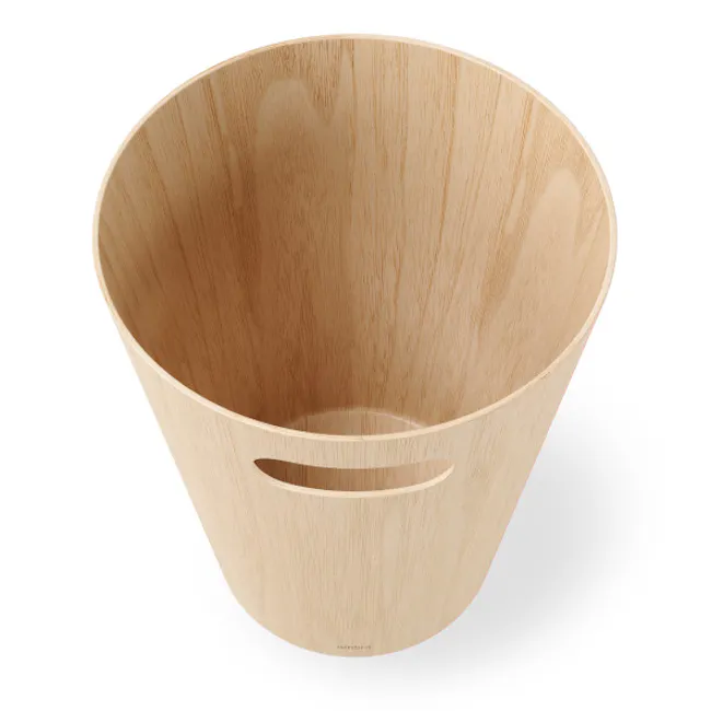 Woodrow Can - Natural - 5 - Wooden bowl with smooth finish, minimalist design, natural wood grain, elegant kitchenware