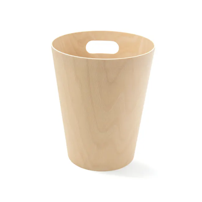 Woodrow Can - Natural - 6 - Wooden, cylindrical, hollow, container, minimalist, natural, eco-friendly, disposable, reusable