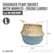 ecoHOUZE Seagrass Plant Basket With Handles - Grey (2 Sizes) - 2