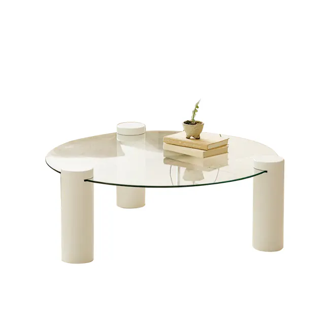 Robe Round Coffee Table - White - 1