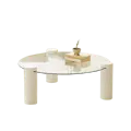 Robe Round Coffee Table - White
