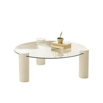 Robe Round Coffee Table - White