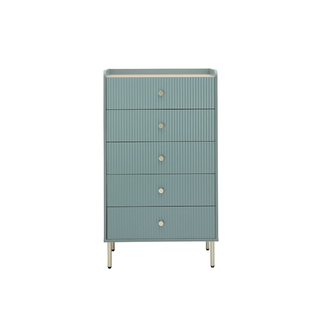Soula 5 Drawer Chest 0.7m - Green - 1