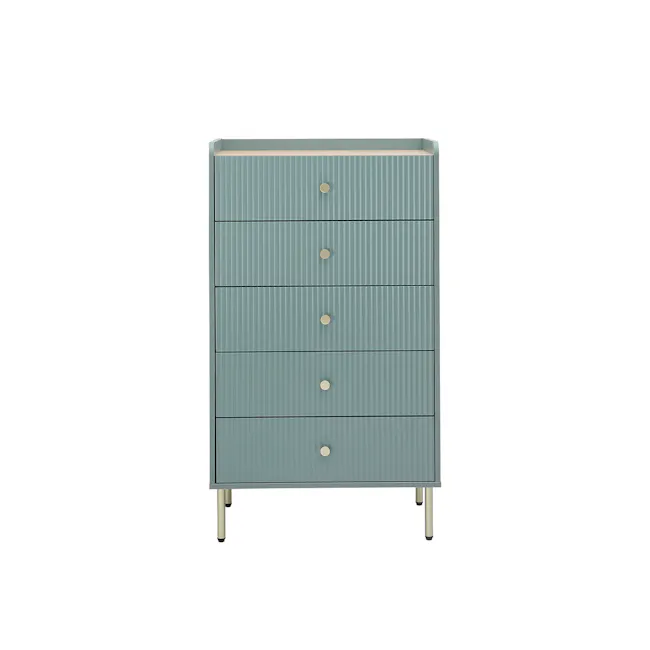 Soula 5 Drawer Chest 0.7m - Green - 1
