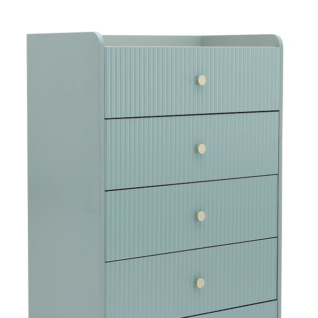 Soula 5 Drawer Chest 0.7m - Green - 4