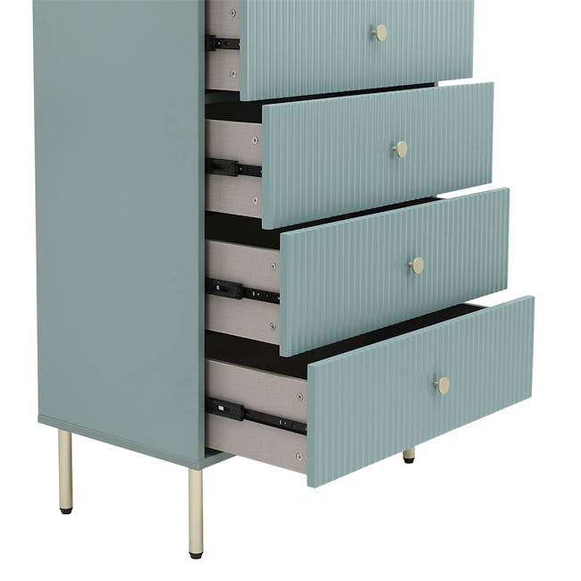 Soula 5 Drawer Chest 0.7m - Green - 5