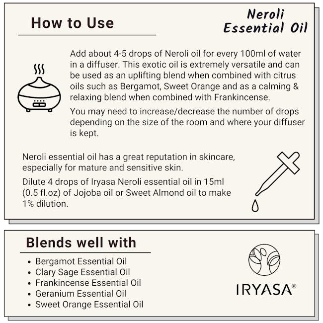 Iryasa Organic Neroli Essential Oil - 7