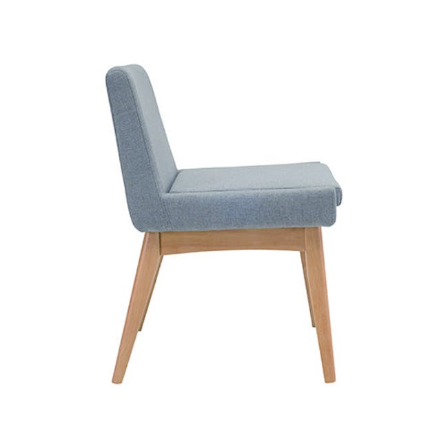 Fabian Dining Chair - Natural, Aquamarine (Fabric) - 2