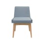 Fabian Dining Chair - Natural, Aquamarine (Fabric) - 1
