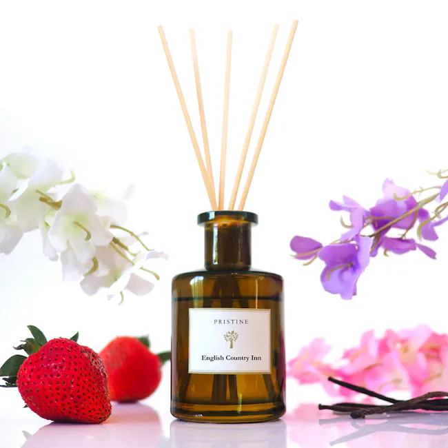 Pristine Aroma Reed Diffuser Hotel Scent - English Country Inn (2 Sizes) - 4 - Strawberries, fresh, ripe, red, glossy