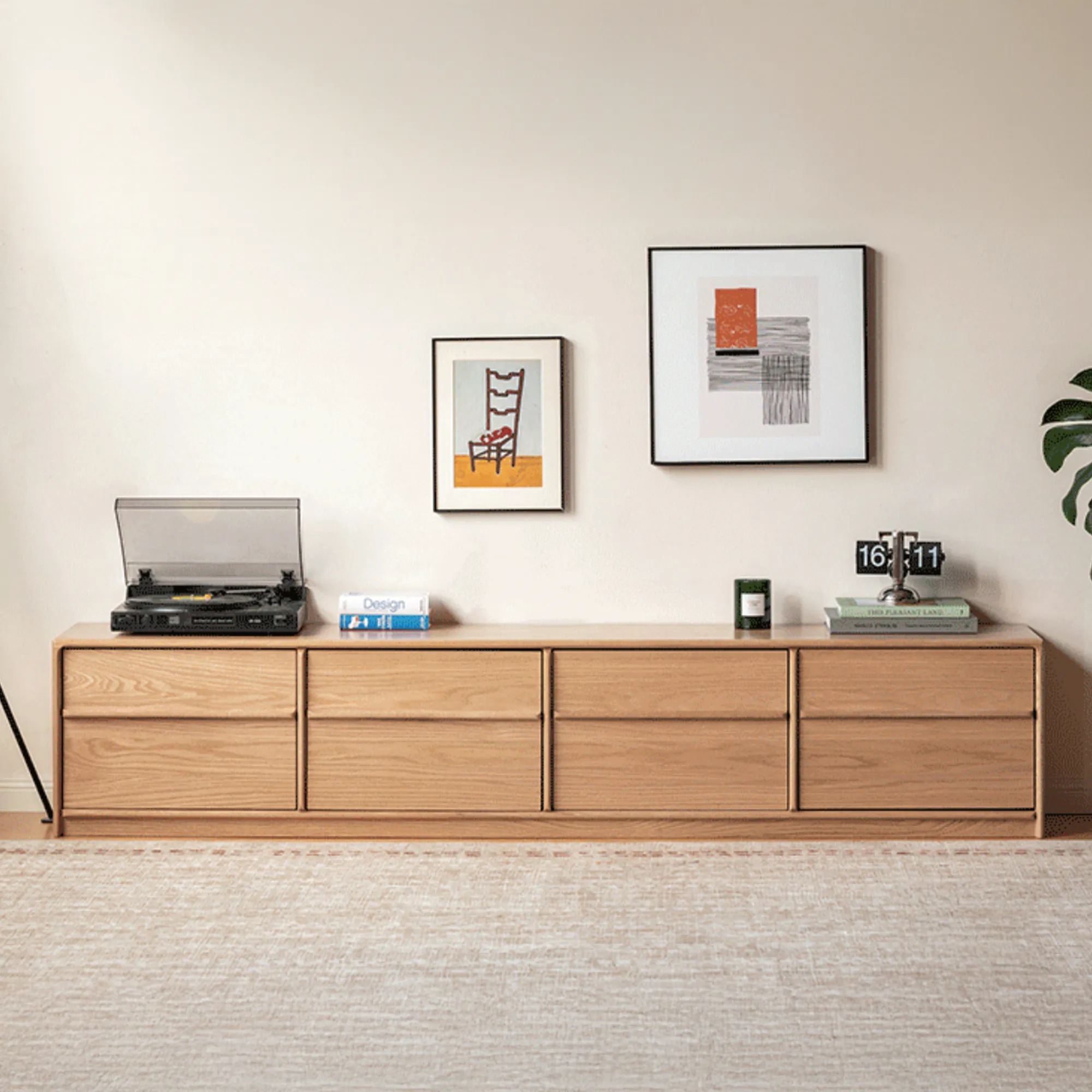 Darco TV Console 2m - Oak - 12