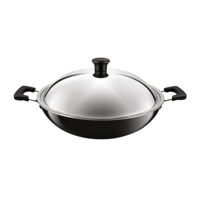 Tefal Asian Chinese Wok 40cm with Lid C52897 - 0