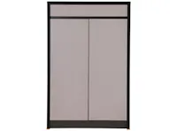 Harvey 2 Door Shoe Cabinet - Grey