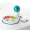 OXO Tot Stick & Stay Divided Plate - Teal - 1