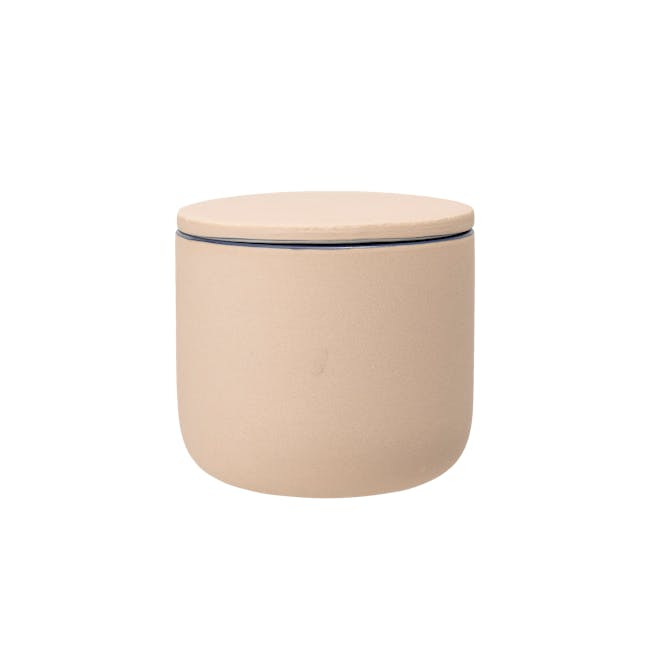 Belle Storage Jar with Lid - Light Brown (Small) - 0
