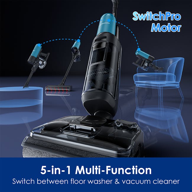 Tineco Floor One Switch S7 Stretch Smart 5-in-1 Multi-Function Wet Dry Vacuum Cleaner *Free 6 x Cleaning Solution* - 4