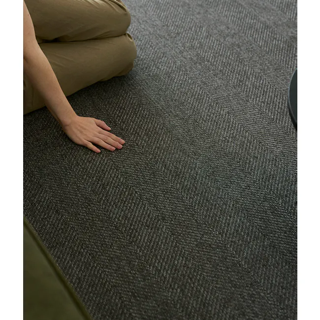 Harris Woven Rug (2 Sizes) - Dark Grey - 14