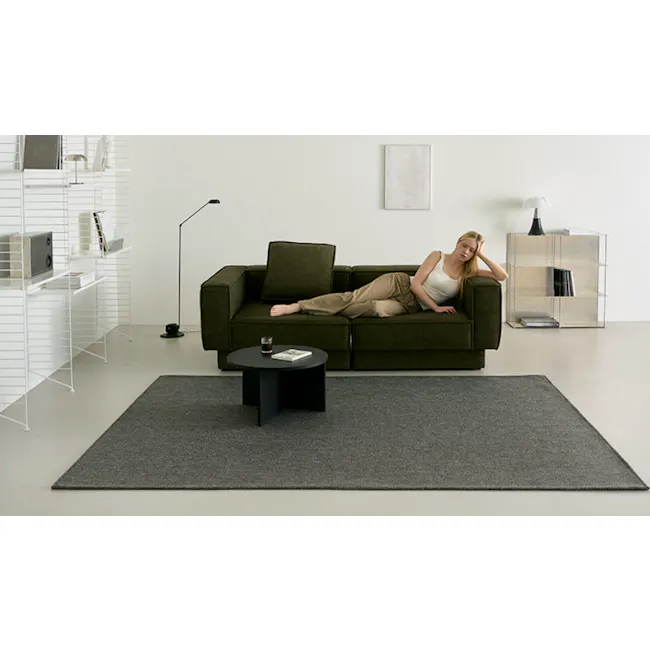 Harris Woven Rug (2 Sizes) - Dark Grey - 9