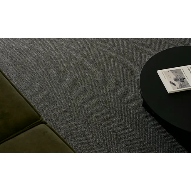 Harris Woven Rug (2 Sizes) - Dark Grey - 15