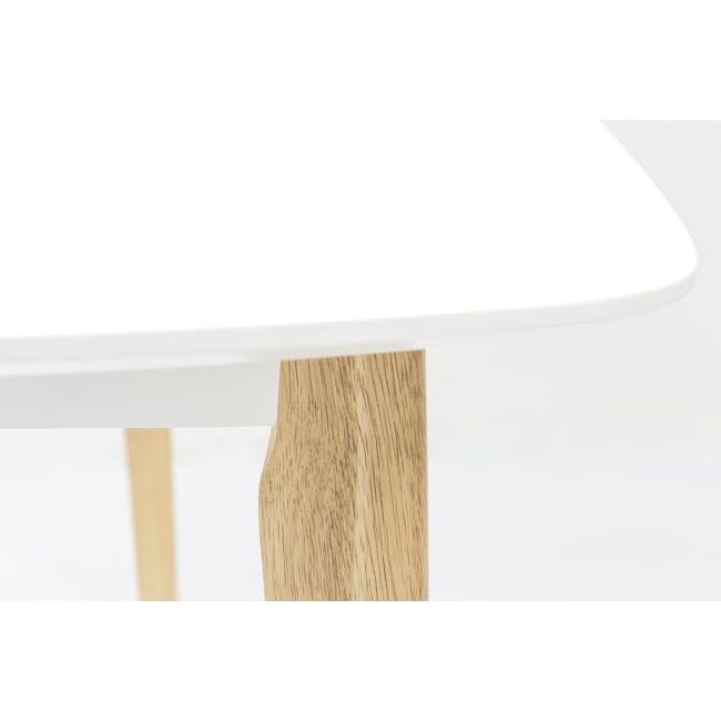 Harold Dining Table 1.2m - Natural, White - 4