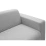 Milan 4 Seater Sofa with Ottoman - Slate (Fabric) - 7