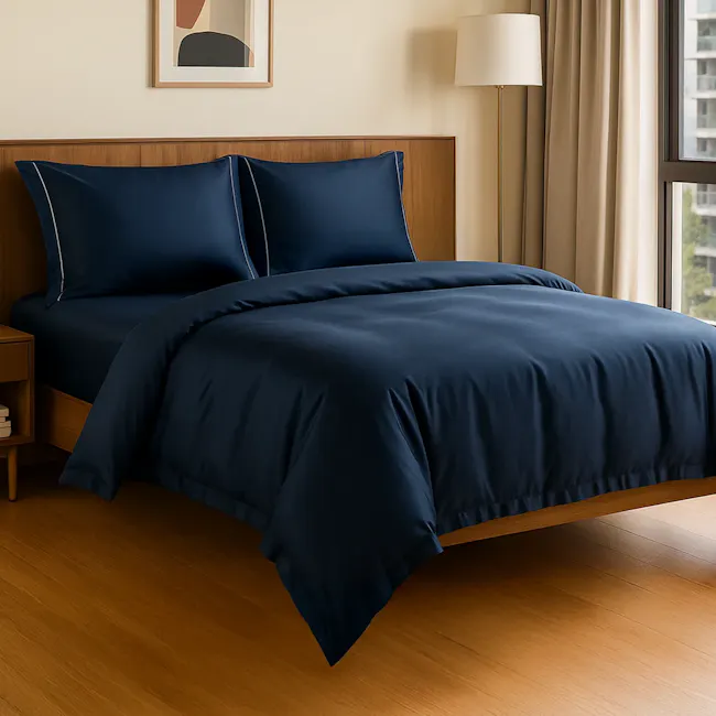 100% Tencel Fitted Sheet/Duvet Set - Eclipse (4 Sizes) - 1