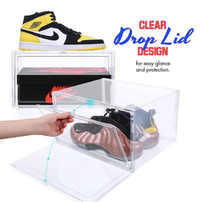 SoleMate Side Drop Lid Shoe Box - High-Cut - 4