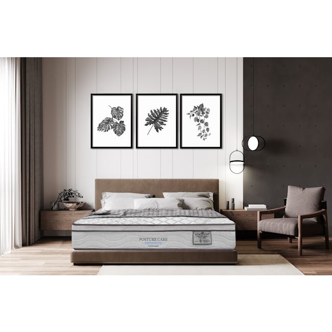 King Koil Posture Care Orthoplus 24cm Mattress - Firm (4 Sizes) *HipVan Exclusive!* - 2 - Modern bedroom with minimalist