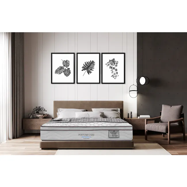 King Koil Posture Care Orthoplus 24cm Mattress - Firm (4 Sizes) *HipVan Exclusive!* - 2 - Modern bedroom with minimalist