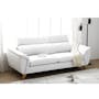 Jordyn 3 Seater Sofa with Adjustable Headrest - White (Pet Friendly) - 1