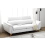 Jordyn 3 Seater Sofa with Adjustable Headrest - White (Pet Friendly) - 1