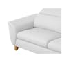 Jordyn 3 Seater Sofa with Adjustable Headrest - White (Pet Friendly) - 2