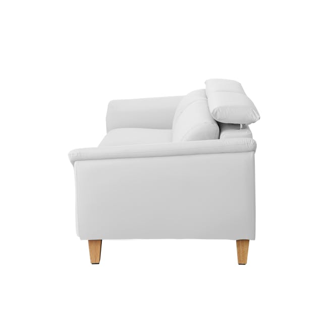Jordyn 3 Seater Sofa with Adjustable Headrest - White (Pet Friendly) - 6