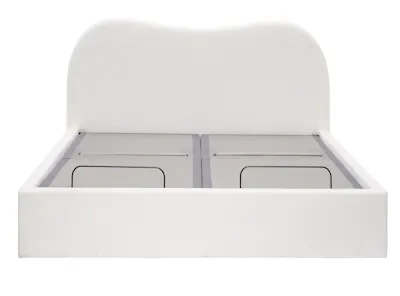 Lyra King Bed - White Boucle (frame only)
