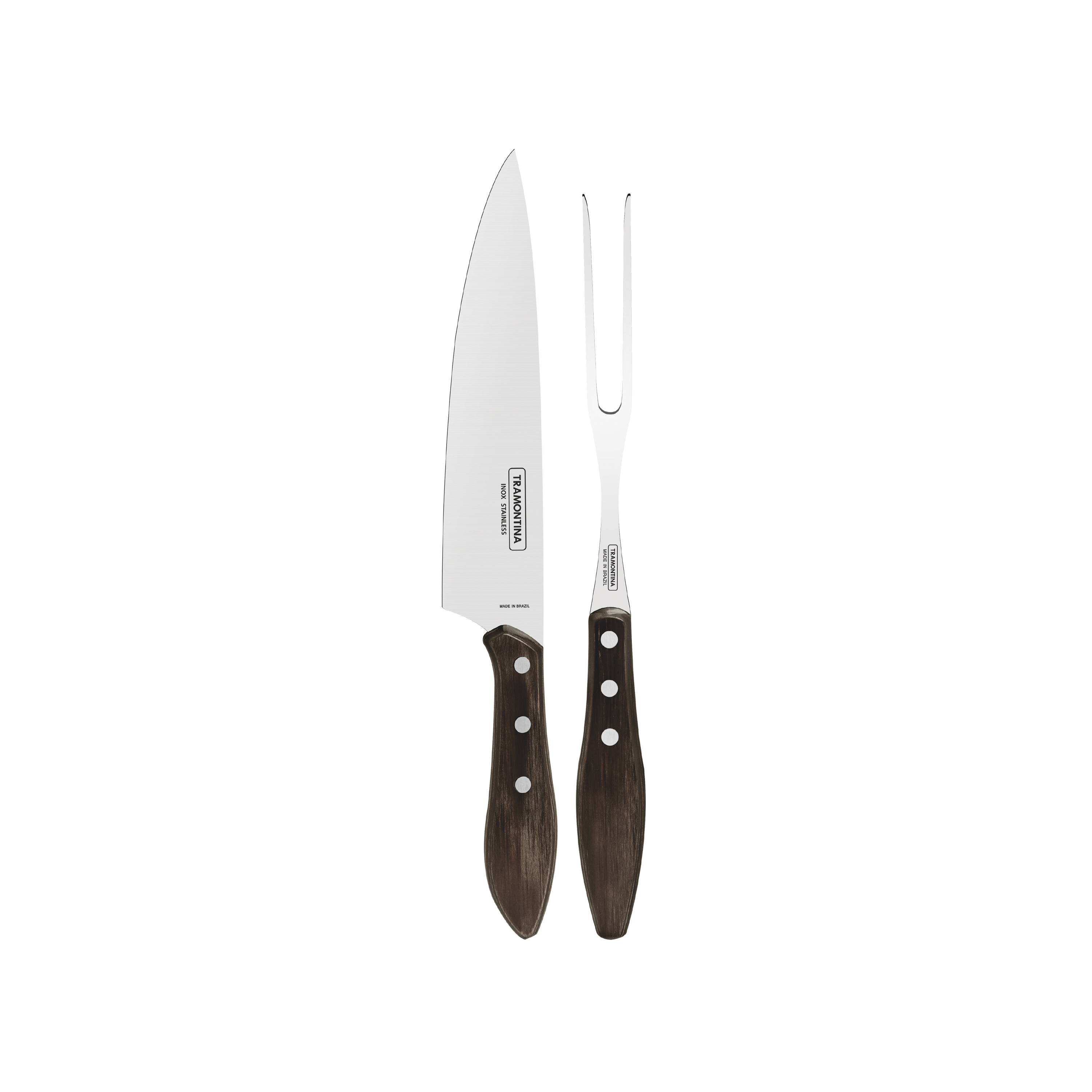 Churrasco 2pc Barbecue Set - Brown