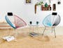 Acapulco Lounge Chair - Robin Blue, White, Black Mix - 1