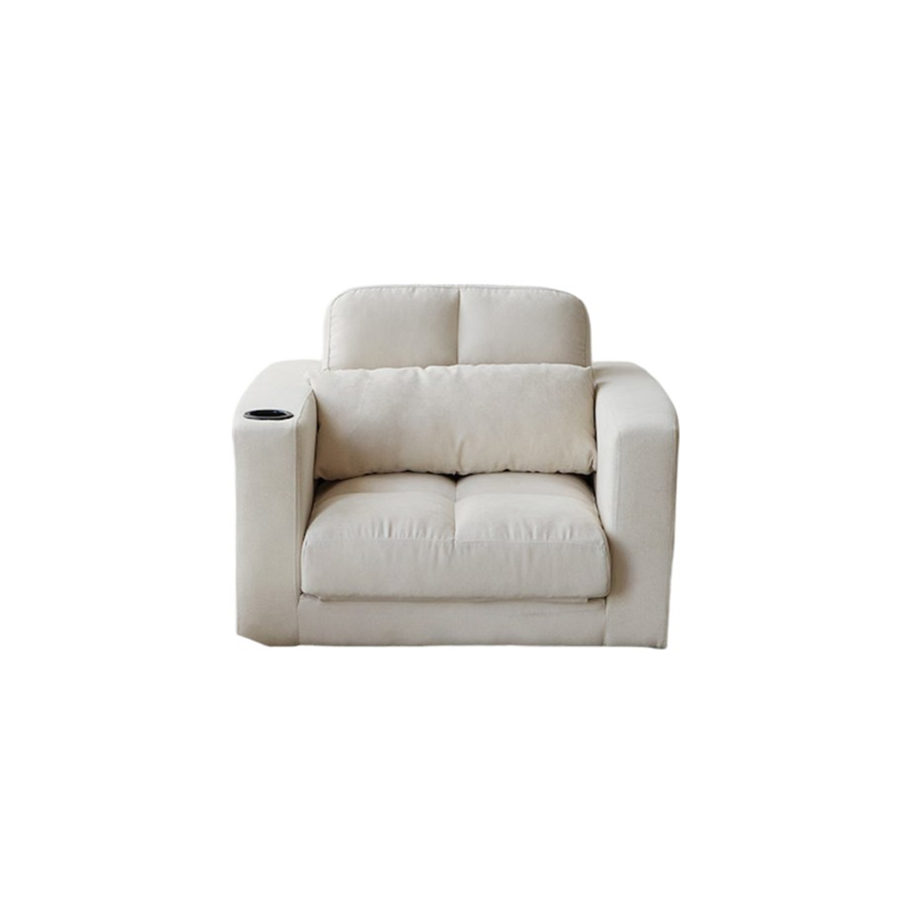 Holmes 1 Seater Sofa Bed - Ivory (Eco Clean Fabric)