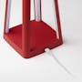 Lexon Lantern Portable Lamp with Built-in Wireless Charger - Dark Red - 3