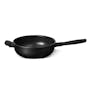 Meyer Midnight Nonstick Hard Anodized Nonstick 26cm Open Chef's Pan with Helping Handle - 0