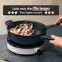 Meyer Midnight Nonstick Hard Anodized Nonstick 26cm Open Chef's Pan with Helping Handle - 3