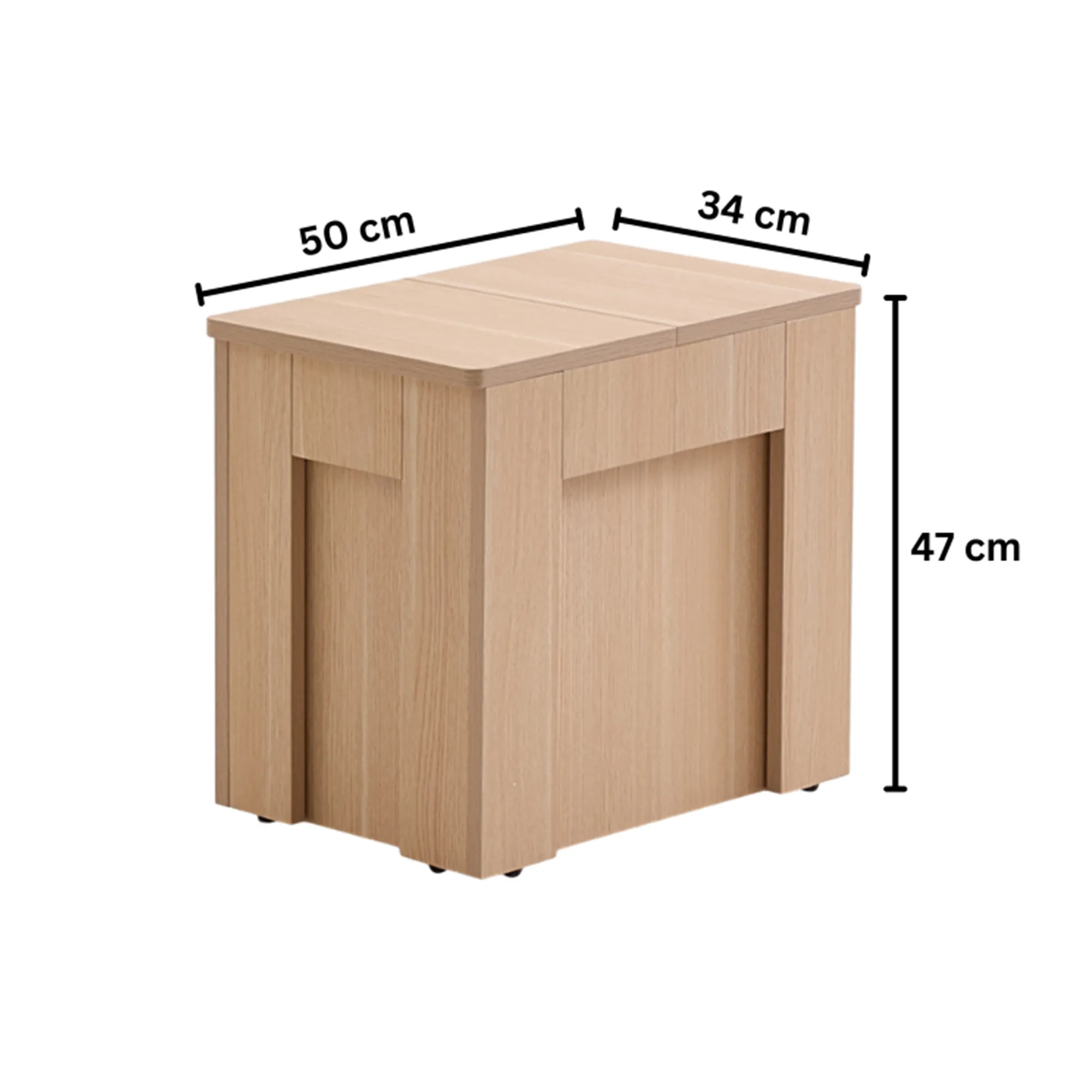 Flexi-Table Extendable Dining Bench 0.5m-1.8m - Natural - 14