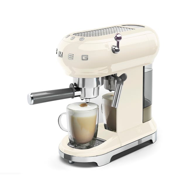Smeg Espresso Coffee Machine - Cream - 1