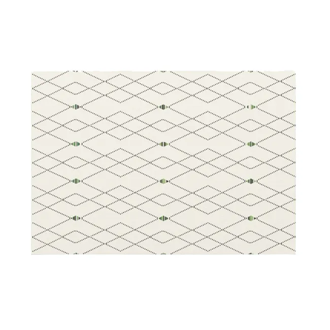 Star Flatwoven Rug - Argyle (3 Sizes) - 1 - Elegant geometric pattern with diamond shapes, Minimalist design featuring